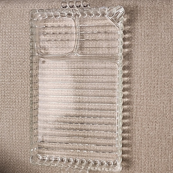 Vintage Hazel Atlas Glass 3-Part tray - Picture 1 of 3
